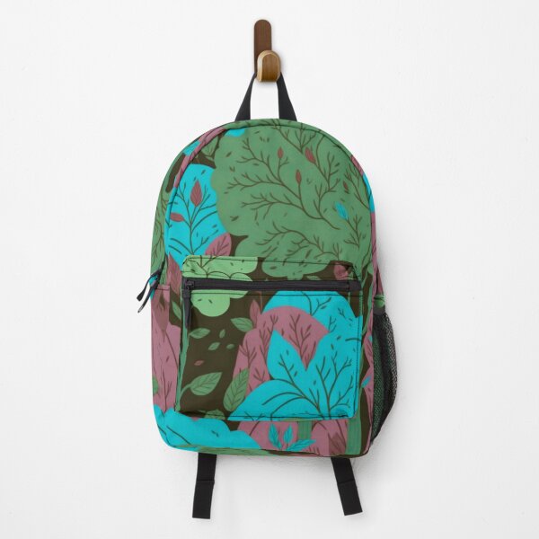 Item preview, Pink, Green Forest Trees Pattern designed and sold by druidwolfart.