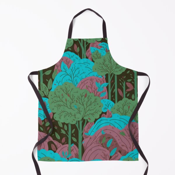 Item preview, Pink, Green Forest Trees Pattern designed and sold by druidwolfart.
