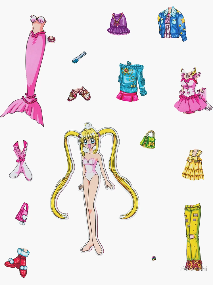 Mermaid Melody Princess Lucia Dress Up Doll | Sticker