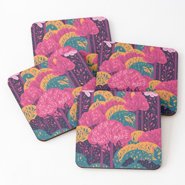 Item preview, Pink Rainbow Forest Pattern designed and sold by druidwolfart.