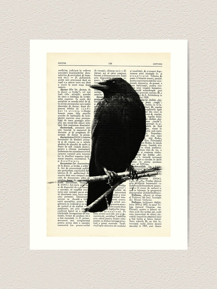 Impression Artistique Raven Drawing Design Illustration Imprimer Par Art2print Redbubble