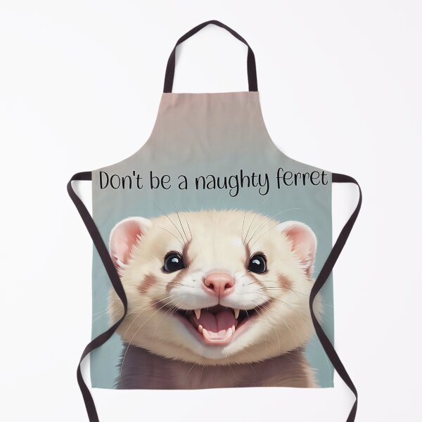 Item preview, Hyperactive Ferret With Funny Face - Kawaii Design designed and sold by 4You-and-All.