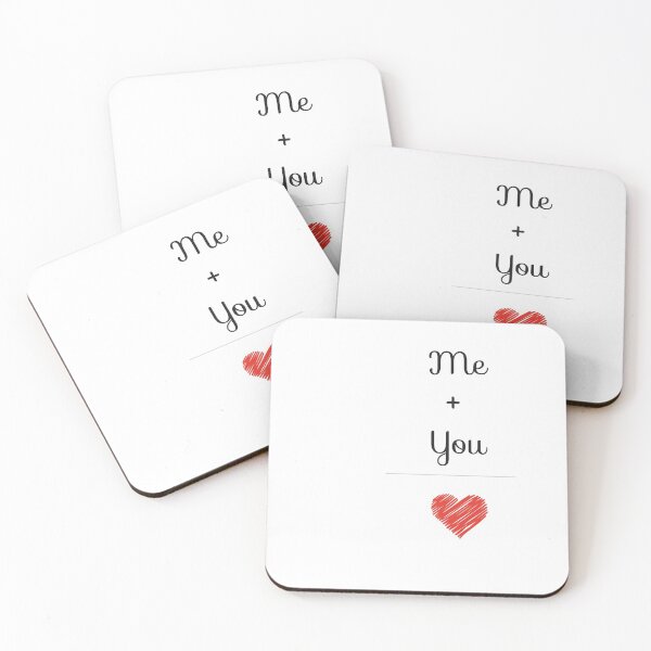 Item preview, Me + you = Love Romantic Quote Typography Heart Valentine Aesthetic designed and sold by vanessavolk.