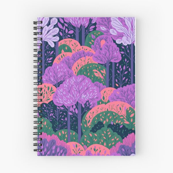Item preview, Pink Rainbow Forest Pattern designed and sold by druidwolfart.
