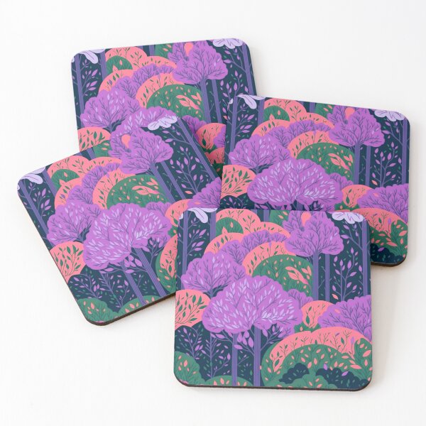 Item preview, Pink Rainbow Forest Pattern designed and sold by druidwolfart.