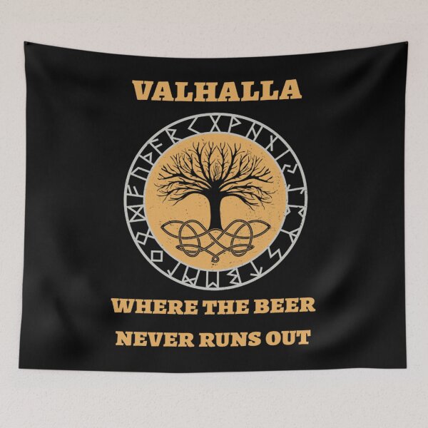 Item preview, Valhalla where the beer never runs out designed and sold by ZenLedner.