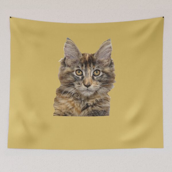 Item preview, Maine Coon Cat Portrait Face Profile designed and sold by Croneda.