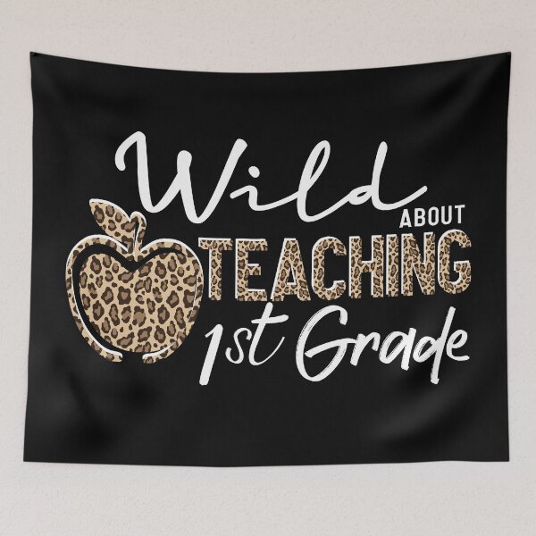 Item preview, Wild About Teaching School Crew 1st First Grade Teacher Squad Animal Leopard Teacher appreciation gifts designed and sold by ARTsPlural.