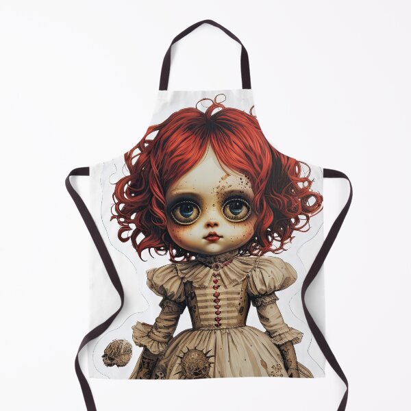 Item preview, Doll in vintage dress designed and sold by abmkf.
