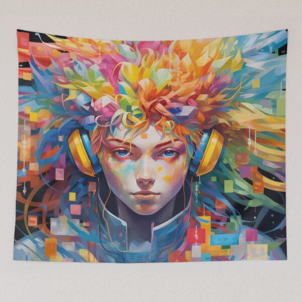 Item preview, Hacker Prodigy - Cyberpunk Vaporwave Art | Anime Retro Aesthetic designed and sold by AeonAcademy.
