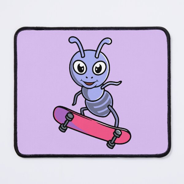Item preview, Cute ant playing skateboard cartoon illustration designed and sold by cubbone.