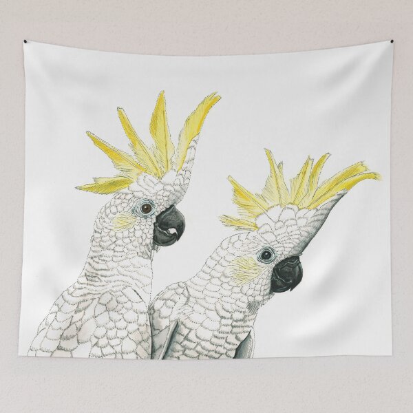 Item preview, Cockatoo Sulphur Crested Birds Australian designed and sold by blueidesign.