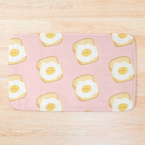 Item preview, cute kawaii egg toast bread breakfast designed and sold by Narukuku.