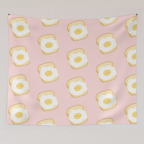 Item preview, cute kawaii egg toast bread breakfast designed and sold by Narukuku.