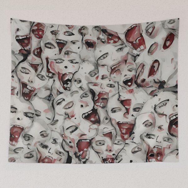 Item preview, Faces, screaming faces designed and sold by Glenbobagins.