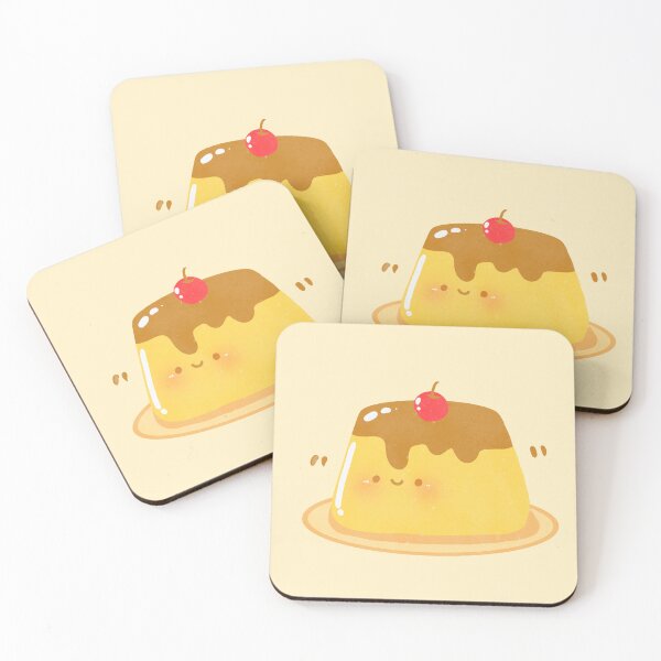 Item preview, cute kawaii sweet cherry pudding designed and sold by Narukuku.