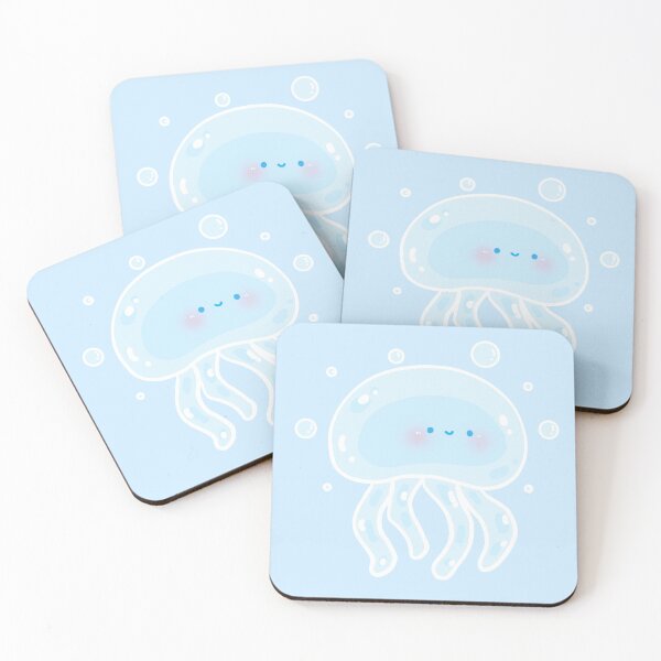 Item preview, cute kawaii ocean jelly fish designed and sold by Narukuku.