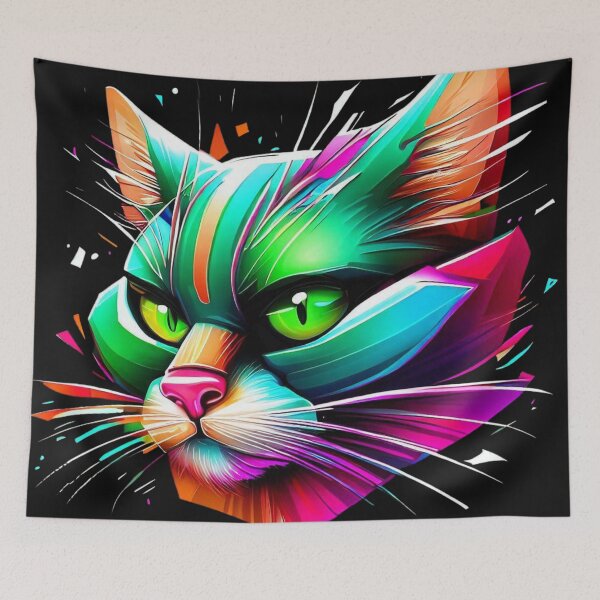 Item preview, Cat Katzener 3D illustration graffiti designed and sold by gringourmand.