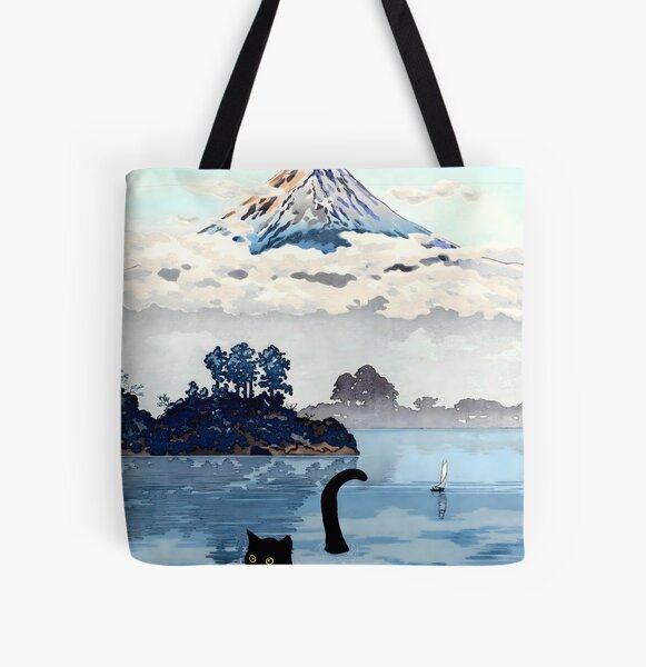 Vista previa del artículo con la obra «Gato en Lago Kawaguchi Tago Koitsu», diseñado y vendido por outdoorway.