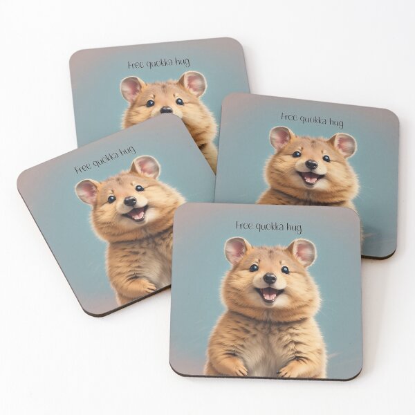 Item preview, Quokka Smiling Hug - Kawaii Design Illustration designed and sold by 4You-and-All.