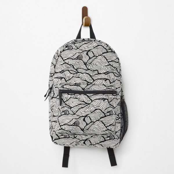Item preview, Minimalist Wave Hills - Black and White Pattern designed and sold by WrenDay.