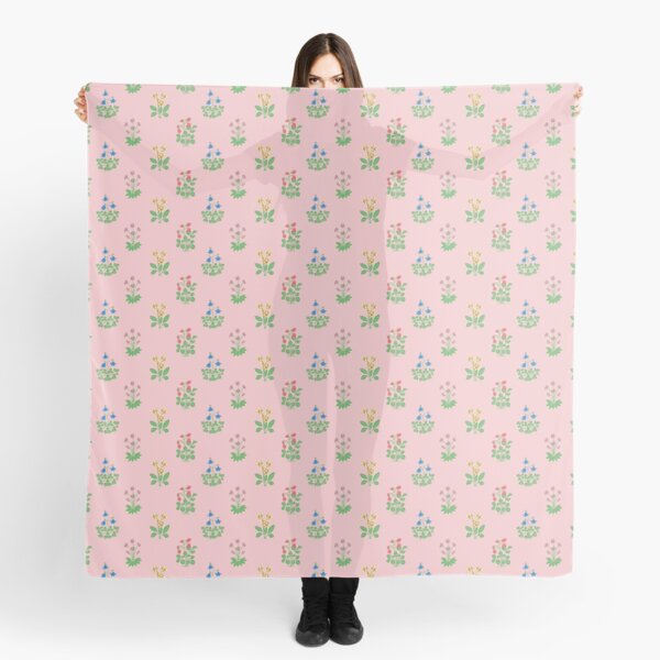 Item preview, millefleurs in pink and green | repeat pattern designed and sold by colorofmagic.