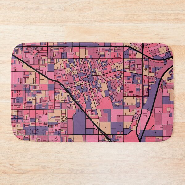 Item preview, Anaheim Map Pattern in Purple & Pink designed and sold by PatternMaps.