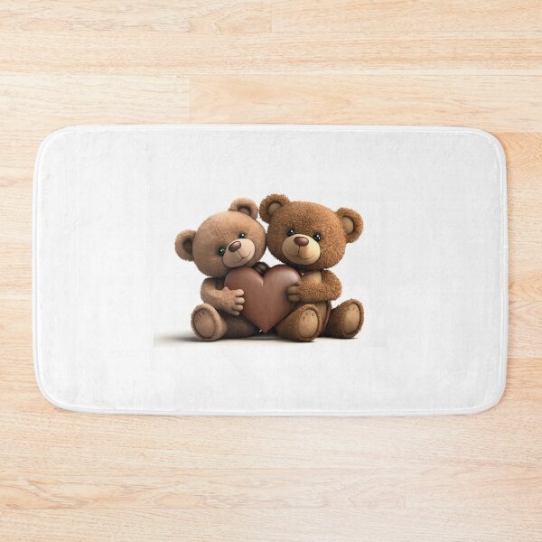 Item preview, Two cute toy bears with a heart designed and sold by MiraCleAI.