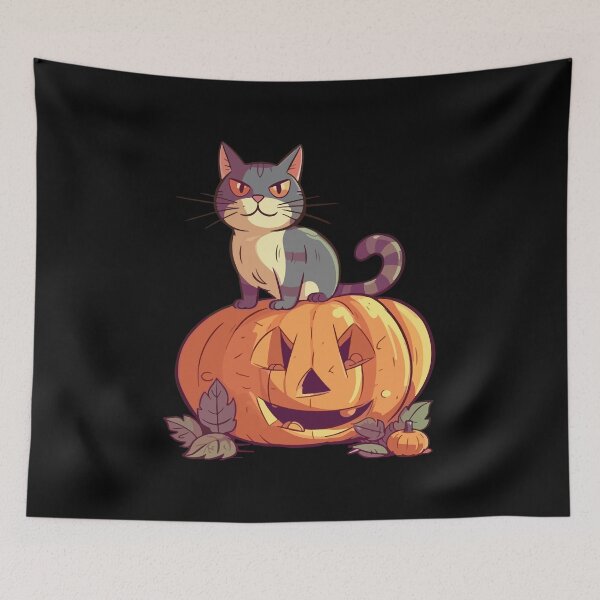 Item preview,  Halloween Pumpkin Cat designed and sold by G-M-Creations-.