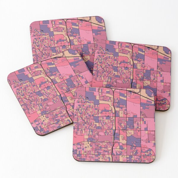 Item preview, Aurora Map Pattern in Purple & Pink designed and sold by PatternMaps.