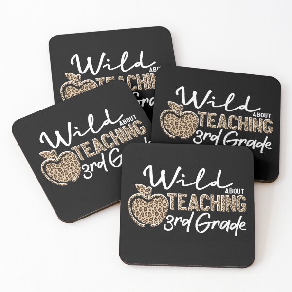 Item preview, Wild About Teaching School Crew 3rd Third Grade Teacher Squad Animal Leopard Teacher appreciation gifts designed and sold by ARTsPlural.