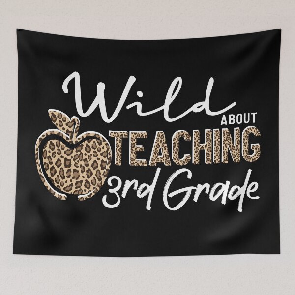 Item preview, Wild About Teaching School Crew 3rd Third Grade Teacher Squad Animal Leopard Teacher appreciation gifts designed and sold by ARTsPlural.