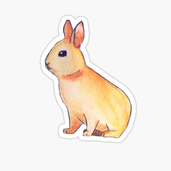 Item preview, Orange bunny designed and sold by ArtsLoversAida.
