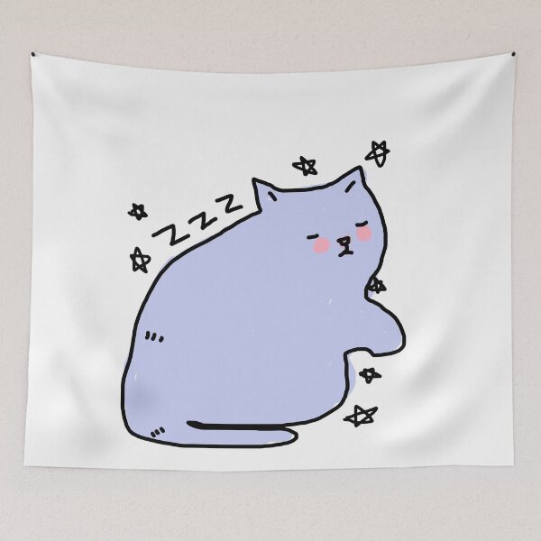 Item preview, sleepy  cat designed and sold by ssimk.