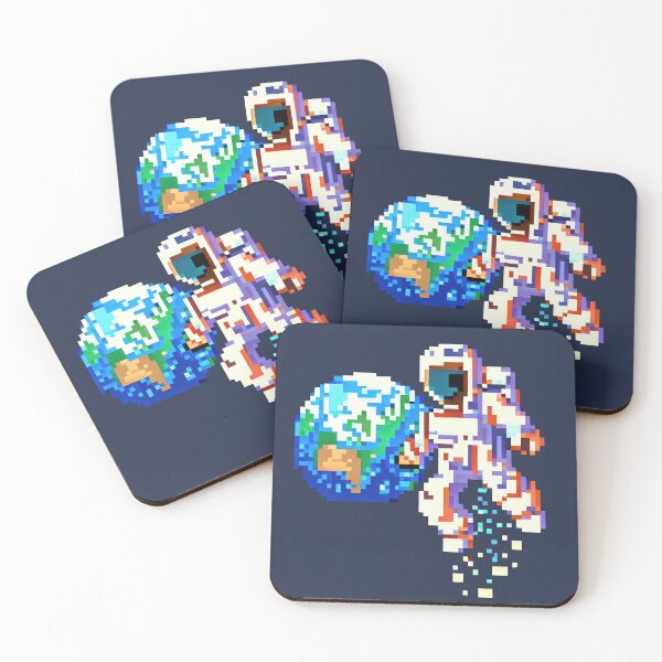 Aperçu de l'œuvre Explorateur de l'espace - Astronaute Pixel Art créée et vendue par pocketart2023.