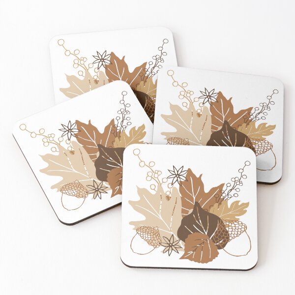 Item preview, Soft Autumn Leaves & Anise | White designed and sold by Wintre2.