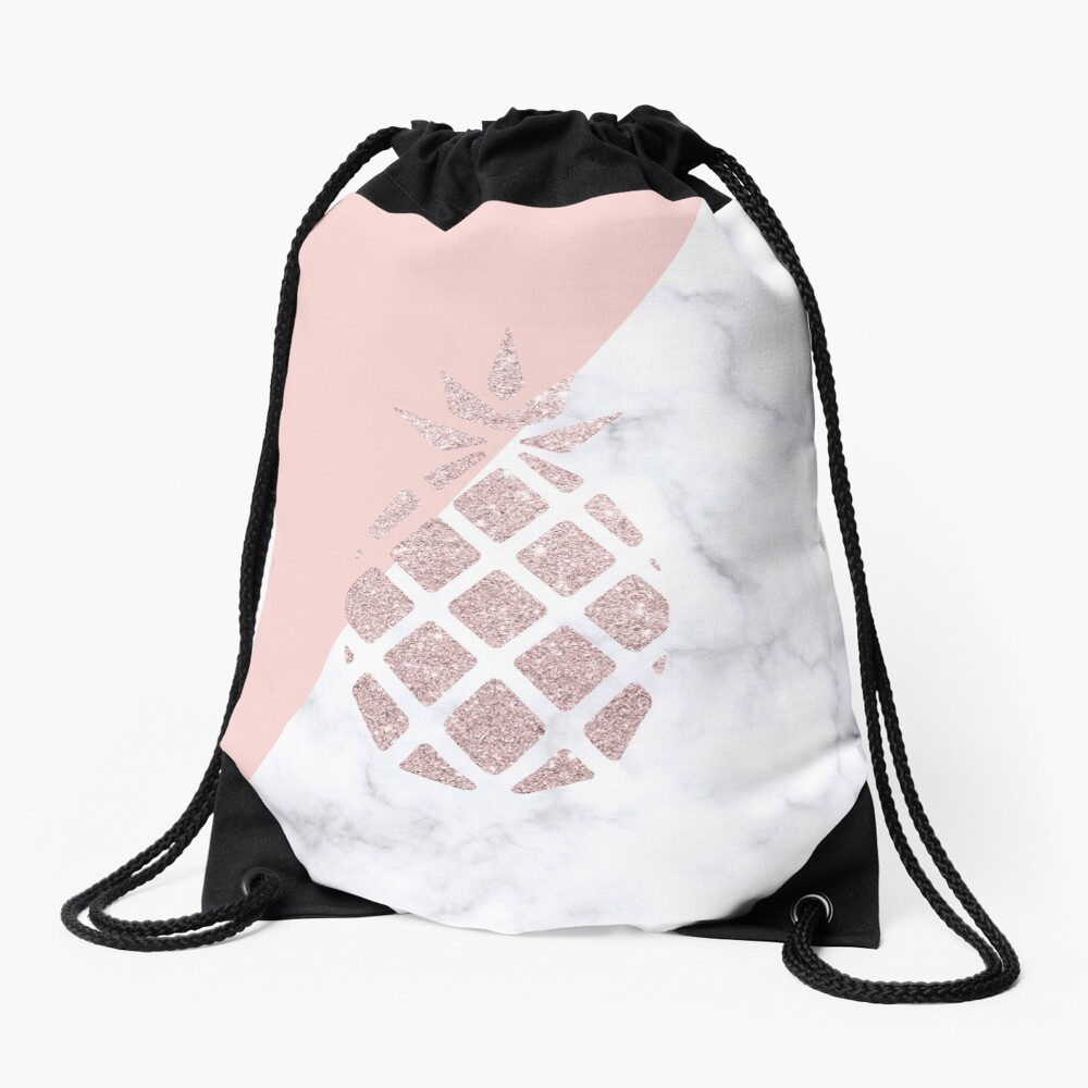 rose gold pineapple backpack