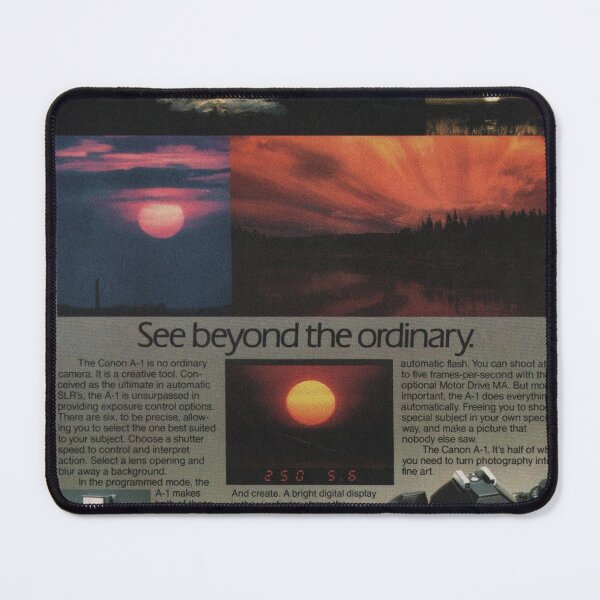 Item preview, see beyond the ordinary, vintage canon a-1 ad designed and sold by ovrgrwnbckroads.