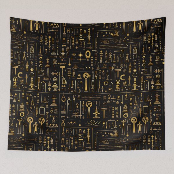 Item preview, Mystic Echoes: Ancient Egypt Hieroglyphics Unveiled designed and sold by AlienSkinEyes.