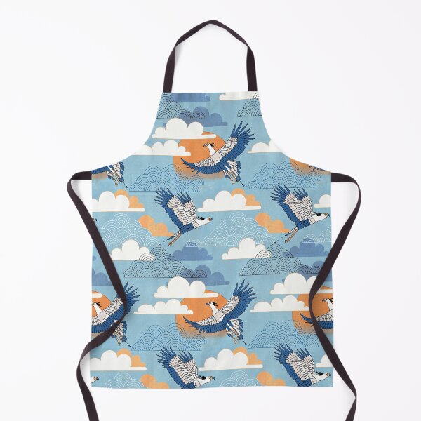 Item preview, Bold Oriental Style Secretary Birds - Clear Skies designed and sold by TigaTiga.