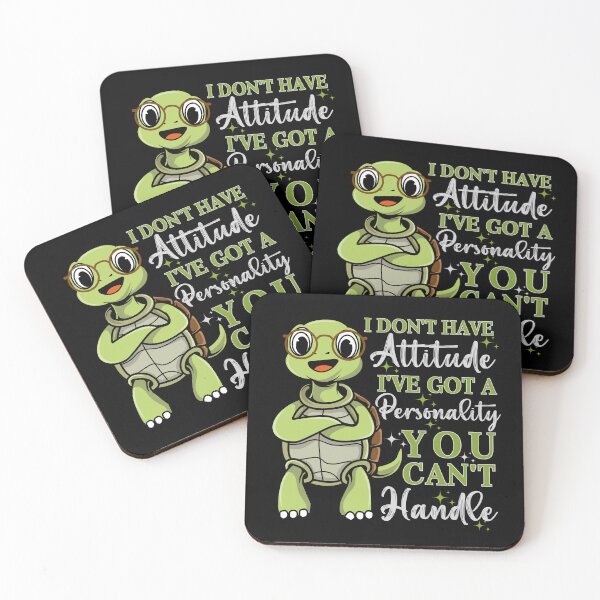 Item preview, I Don't Have Attitude I've got A Personality You Can't Handle, Turtle Power designed and sold by Hussain Shirts.