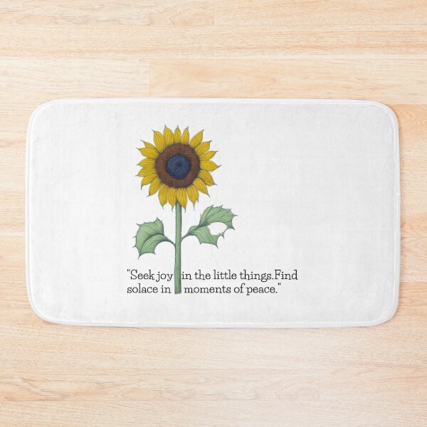 Item preview, inspirational: "Seek joy in the little things. Find solace in moments of peace." messages of encouragement designed and sold by Rrrmin.