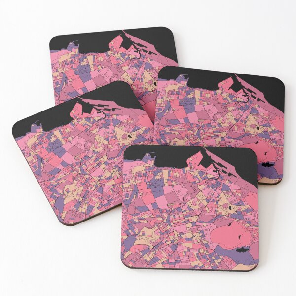 Item preview, Edinburgh Map Pattern in Purple & Pink designed and sold by PatternMaps.