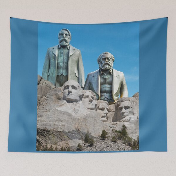 Item preview, Marx  & Engels At Mount Rushmore designed and sold by CannyGoods.