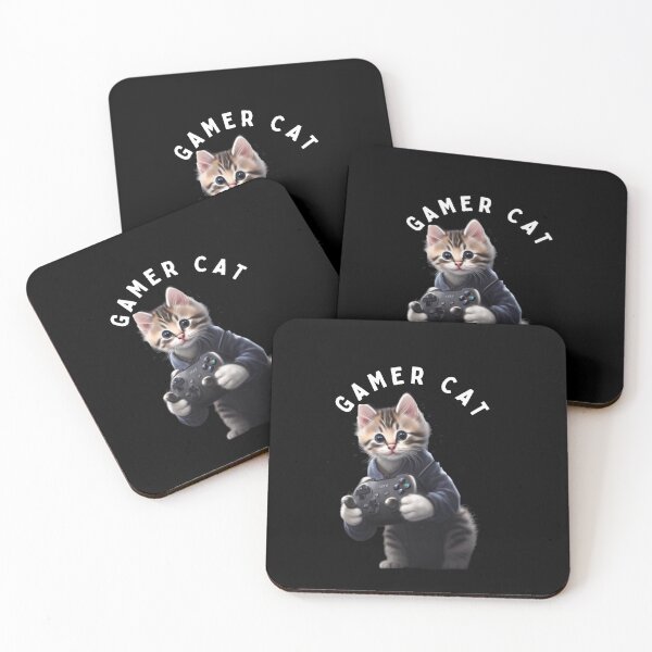 Artikelvorschau, GAMER CAT entworfen und verkauft von CuteCatsCoffee.
