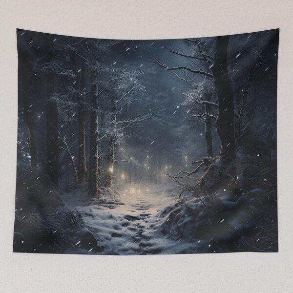 Item preview, Snowfall in a dark forest designed and sold by densok.