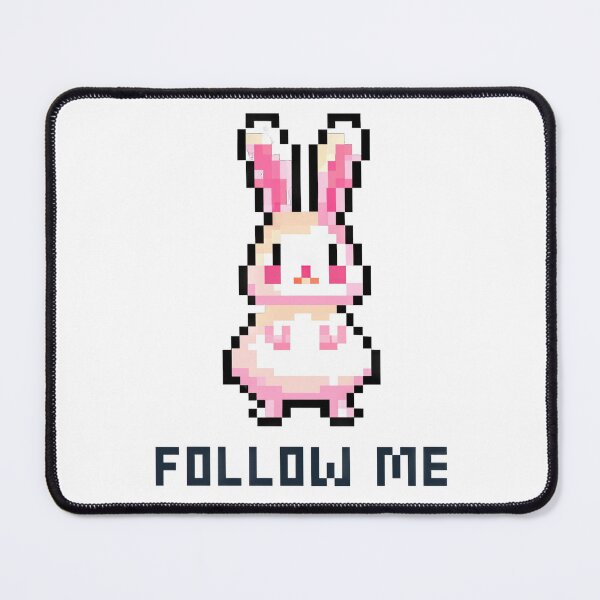 Item preview, Follow The White Rabbit - Wonderland Retro Pixel Art designed and sold by AeonAcademy.