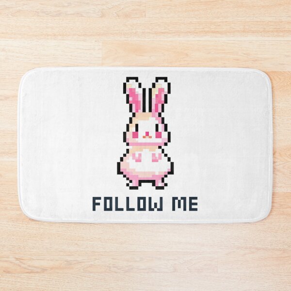 Item preview, Follow The White Rabbit - Wonderland Retro Pixel Art designed and sold by AeonAcademy.
