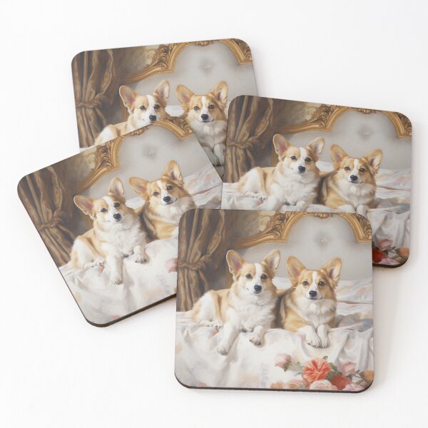 Item preview, Corgi Companions in Neoclassical Elegance designed and sold by furrypixels.