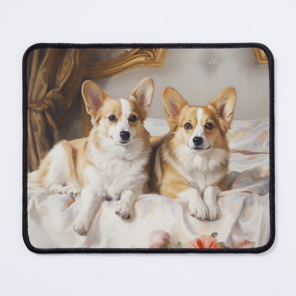 Item preview, Corgi Companions in Neoclassical Elegance designed and sold by furrypixels.